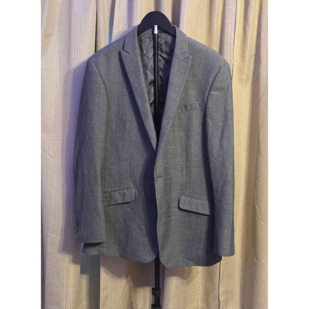 Kenneth Cole Reaction 2 Button Sports Coat Mens Size 42R Gray